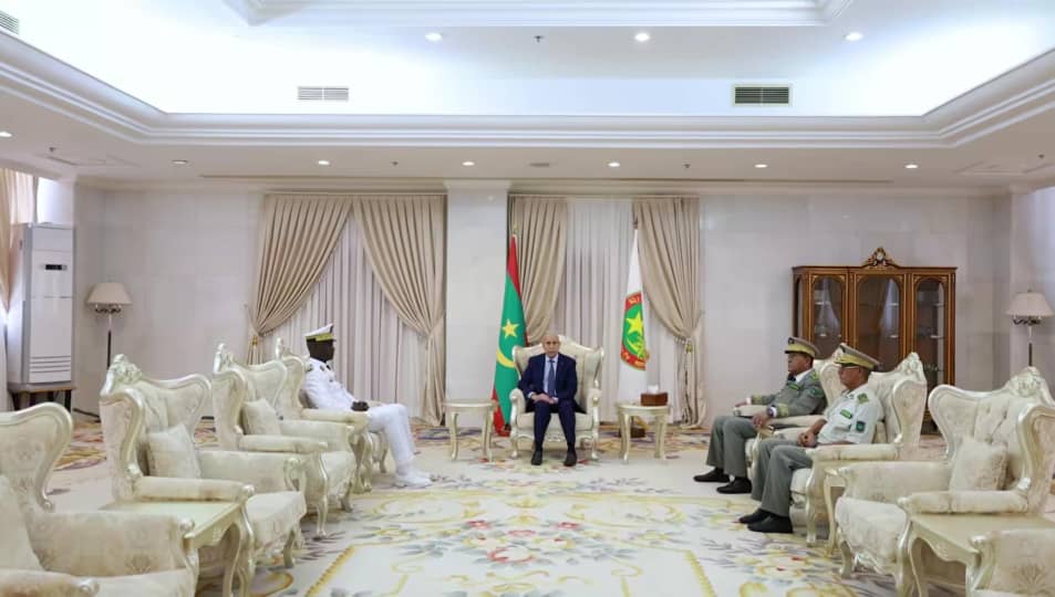 غزواني يستقبل قائد الأركان العامة للجيوش السنغالية في نواكشوط