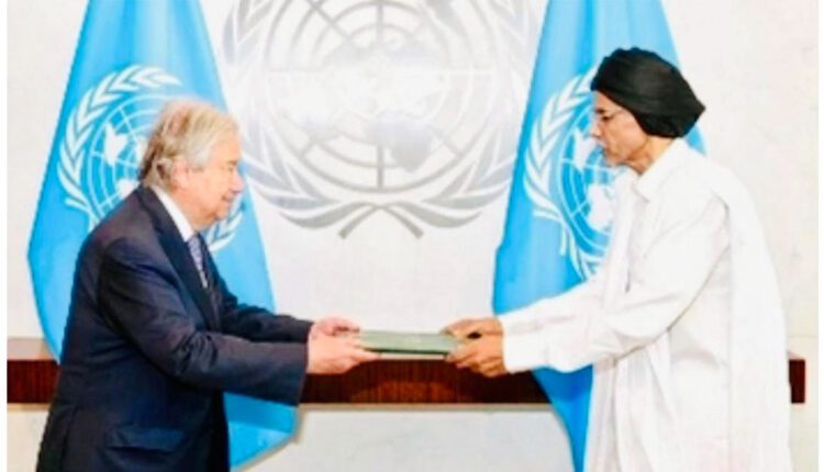 سفير موريتانيا الجديد لدى الأمم المتحدة يقدم أوراق اعتماده لغوتيريش